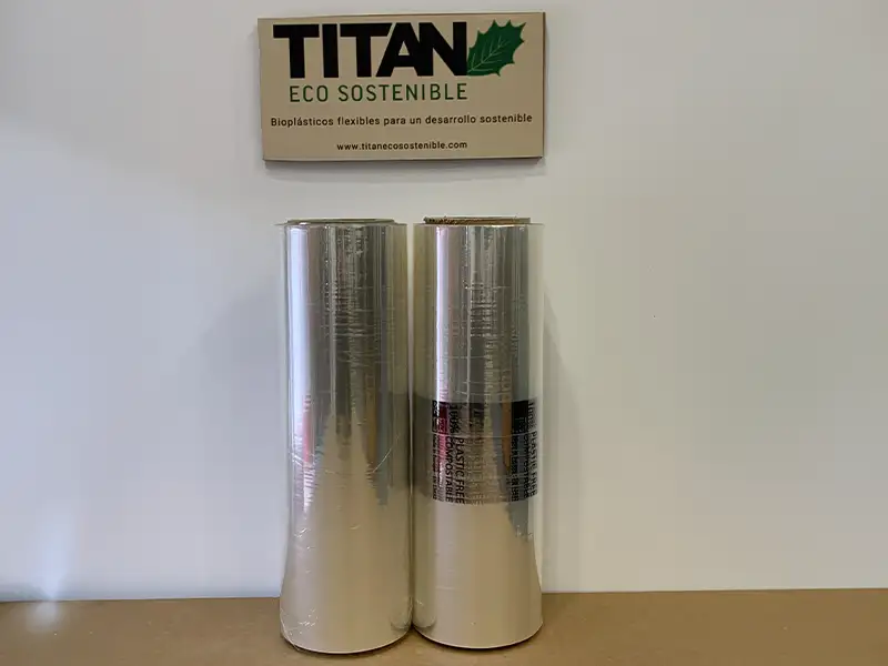 Lámina compostable transparente PLA, apto contacto alimentos