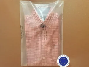 Translucent compostable polybag for bagging garments (20 x 25)